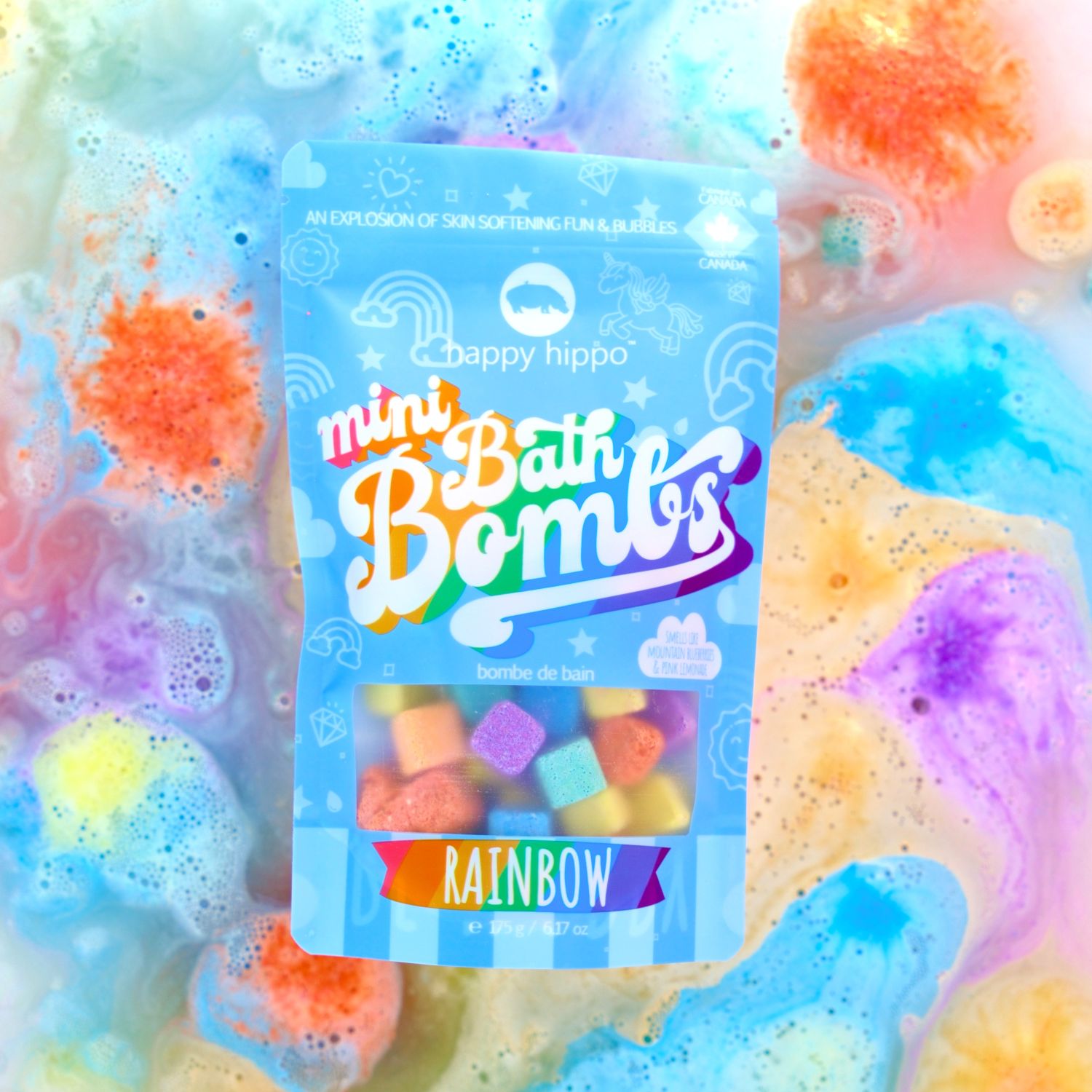 Rainbow Mini Bath Bombs