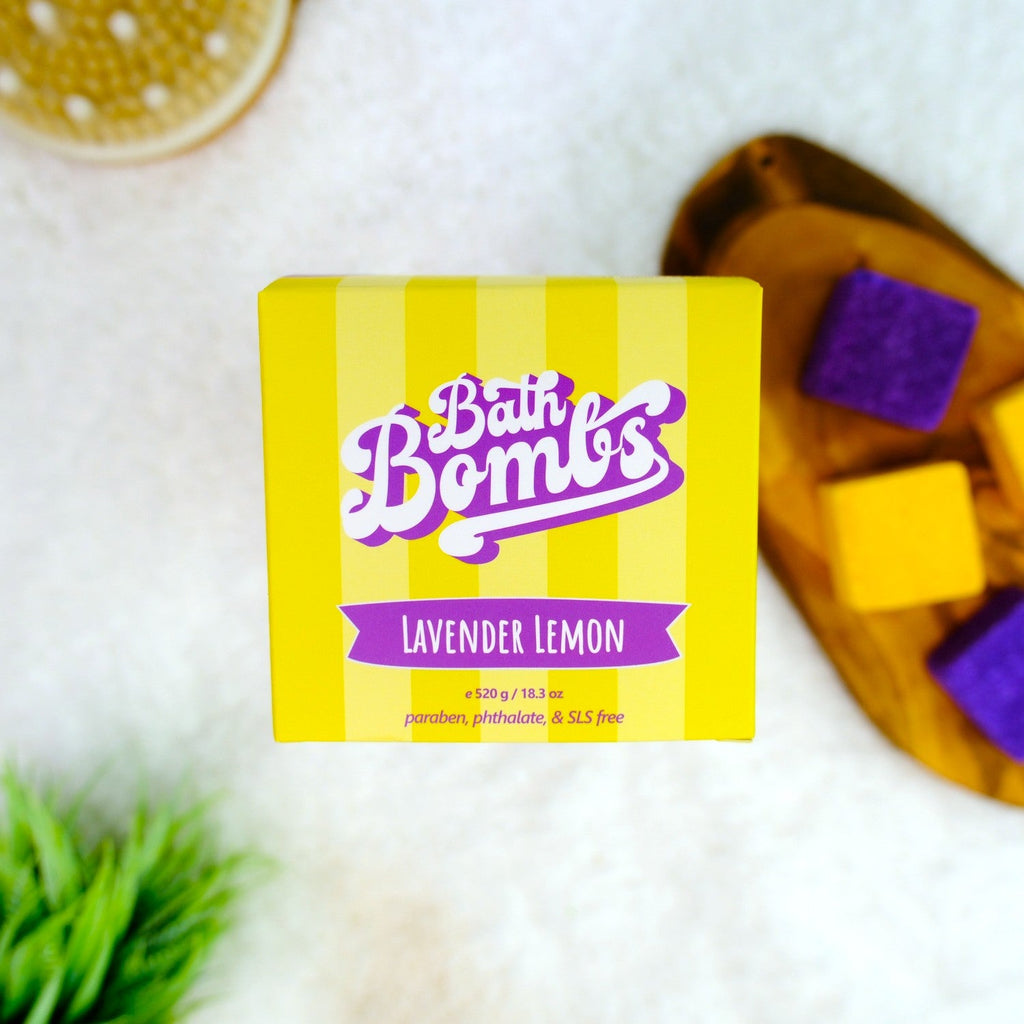 Lavender Lemon Cube Bombs - 12 Pack