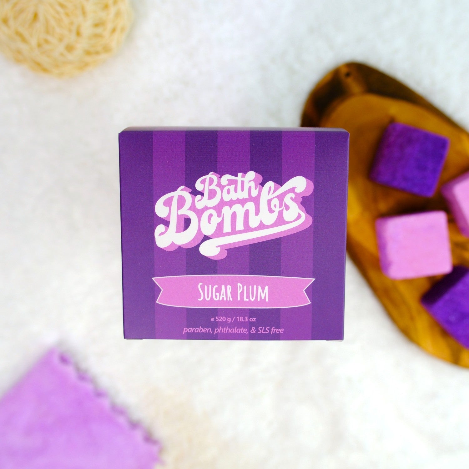 Sugar Plum Cube Bombs - 12 Pack